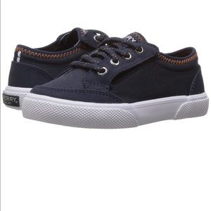 Sperry Deckfin Jr navy blue toddler boys girls shoe, size 7.5